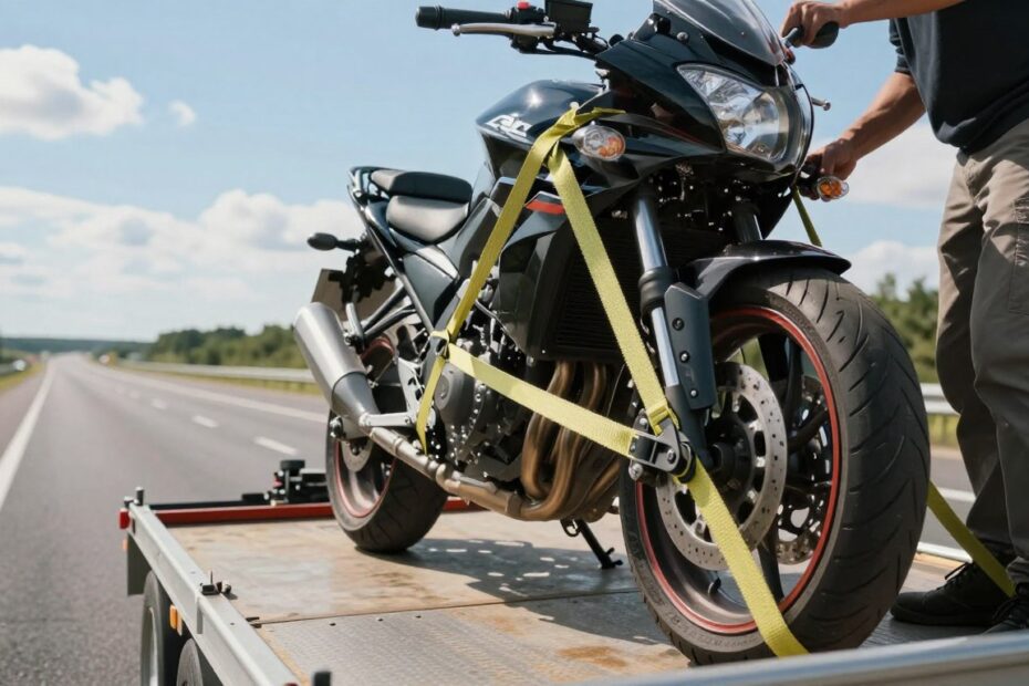Jak przewieźć motor na przyczepie